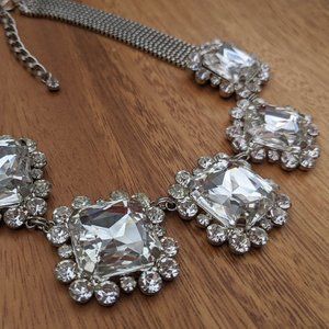 Conversation Piece Large Rhinestone Necklace